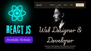 React JS Portfolio Website  Create Responsive Navbar Using React [upl. by Artemla]