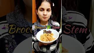 Pasta using Broccoli stem shorts youtubeshorts ytshorts trending recipe shortvideo short [upl. by Eizdnil648]