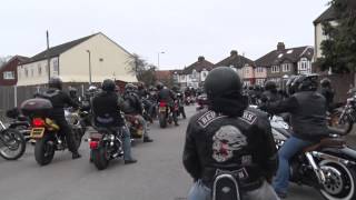 hells angels london memorial ride 21 03 2015 [upl. by Segal499]