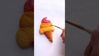 Ice Cream Fridge Magnet Using Clay 😱 🍦 shorts [upl. by Wieren]