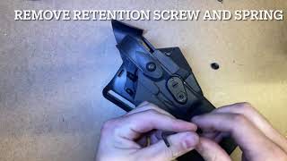 OMDRDS install on a Safariland 7360RDS duty holster [upl. by Anitsrihc]