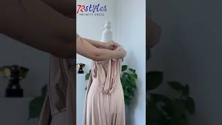 How to wear a convertible infinity dress tutorialsInfinityDresscom bridesmaiddress infinitydress [upl. by Shriner]