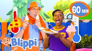 Play Hot or Cold with Blippi and Meekah  Blippis Playdate 60 min Special [upl. by Jem371]