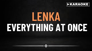 Lenka  Everything at Once  KARAOKE [upl. by Ayal]