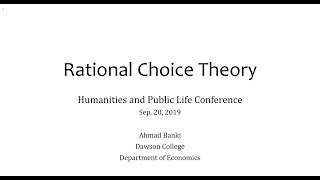 Rational Choice Theory [upl. by Sanfourd]