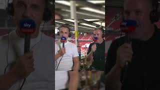 Gary Neville Podcast heated moment with Jamie carragher after losing funny drama garyneville [upl. by Skipp]