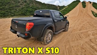 L200 TRITON X S10 FLEX NA DUNA DO FUTURO [upl. by Bullough]