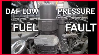 DAF CF LOW PRESSURE FUEL FAULT Its Easy If You Do It Smart [upl. by Ylrehc247]