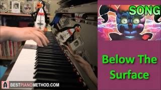 FNAF Sister Location Song  Below The Surface  Griffinilla Piano Cover by Amosdoll [upl. by Navanod]