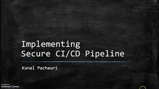 DEVSECOPS1 Introduction  Implementing Secure CICD Pipelines [upl. by Wassyngton]