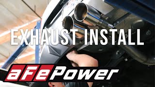 aFe POWER Hyundai Veloster Takeda CatBack Exhaust System Installation Video [upl. by Terrijo]