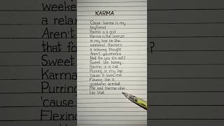 Taylor Swift  Karma Lyric Video lyrics taylorswift karma [upl. by Enehpets]