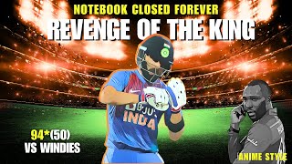 When Virat Kohli Finished Kesrick Williams  Iconic Notebook Celebration [upl. by Morrissey623]