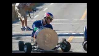 Ackles amp Padalecki at the Redbull soapbox derby charity race [upl. by Esorlatsyrc]