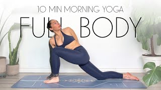 10 Min Morning Yoga Full Body Stretch DAY 1 [upl. by Giardap]