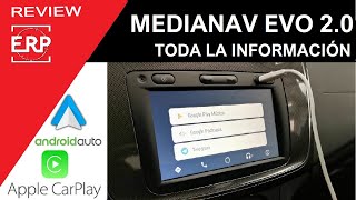 MediaNav EVOLUTION 20 Dacia Renault Android Auto  Apple CarPlay Review  Prueba  Test [upl. by Nahamas733]