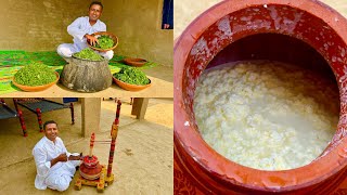 Saag Makkhan Malai Aur Makki Ki Roti  Traditional Saag Recipe  Punjabi Saag  Village Life Punjab [upl. by Zumwalt]