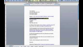 How to Write a Business Letter [upl. by Farlee]