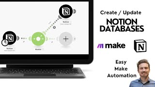 How to create amp Update Notion Databases with Makecom Integromat [upl. by Volotta]