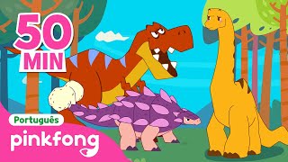 Todos os Contos Musicais de Dinossauros   Completo  Pinkfong Bebê Tubarão Canções para Crianças [upl. by Elades]