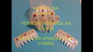 PEINETAS ESPAÑOLAS GRATIS  FERIA DE ABRIL EN SEVILLA  RECICLED SPANISH FINE COMBS [upl. by Roldan]