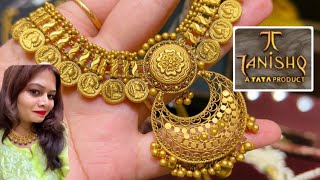 Tanishq Gold Necklace Set Designs with PriceAntique Necklace designsshort necklace deeya [upl. by Lahsiv]