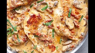 Creamy Sun Dried Tomato Parmesan Chicken [upl. by Rucker]