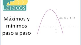 Máximos y mínimos paso a paso primera y segunda derivada [upl. by Krenn]