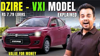 New Maruti Dzire Facelift VXI VALUE FOR MONEY Model Explained  Rs 779L  2024 Dzire VXI Brochure [upl. by Laurance]