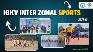 IGKV INTER ZONAL SPORTS 2024  IGKV  sports [upl. by Aizatsana]