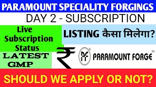 Paramount Speciality Forgings Ipo🔴Paramount Speciality Forgings Ipo Gmp🔴Paramount Speciality Ipo Gmp [upl. by Humbert]