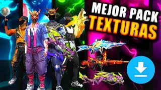 🔥EL MEJOR PACK DE TEXTURAS PARA FREE FIRE ACTUALIZADO 2021  TEXTURAS EMOTES ARMAS Y ROPA [upl. by Arianie]