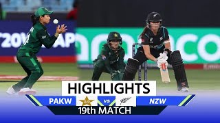 PAKW vs NZW Highlights Pakistan Women vs New Zealand Women Match Highlights Womens T20 WC [upl. by Schlicher]