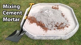 How to Mix Sand and Cement Mortar By Hand Like a Pro [upl. by Gascony]