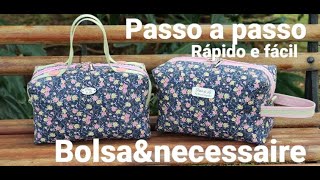 Passo a passo Bolsa amp Necessaire COMO VOCÊ NUNCA VIU [upl. by Yesnyl]