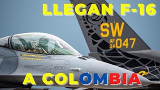 Así fue la llegada de los cazas F16 a Colombia [upl. by Sillsby]