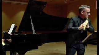 JNHummel Sonata Eb 2mov Eduard Sánchez flute Enrique Bagaría piano [upl. by Annonyw]