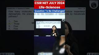 CSIR NET Life Sciences 2024  Challenging Questions in CSIR NET July 2024  PW [upl. by Constantia142]