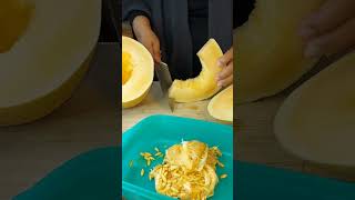 HOW TO CUT HAMI MELON SWEET amp CRUNCHYFRUIT CUTTING SKILL MELON FRUIT HACK [upl. by Ailina]