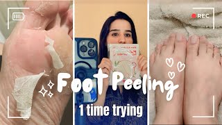 Unbelievable Transformation Testing Foot Peeling Mask [upl. by Dez]