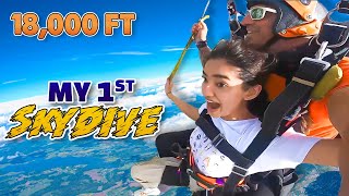 I Did The Skydiving From 18000Ft In Orlando Florida  AnushkaSen04 [upl. by Ativahs50]