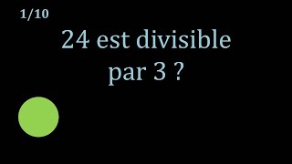 Critères de Divisibilité  Entraînement n°3 [upl. by Etyak]