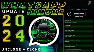 WHATSAPP INMUNE ACTUALIZADO 2024 MODS PRIMARIO Y SECUNDARIO  PROTIPO V16 [upl. by Ahcas252]