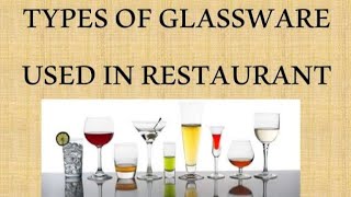 Glassware used in hotel industry [upl. by Daphne]