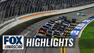 Bluegreen Vacations Duel 1 at Daytona Highlights  NASCAR on FOX [upl. by Neyuh]