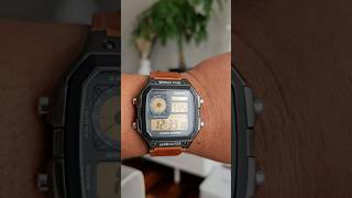 Upgraded to a full metal case and a leather strap casio royale ae1200 [upl. by Lenrad]