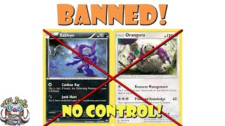 Oranguru AND Sableye Just Got BANNED in the Pokemon TCG Bye Bye Control Decks [upl. by Rellim320]