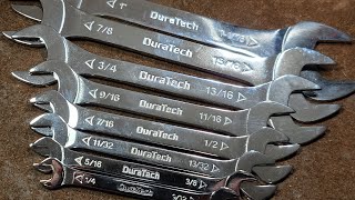 Amazon DuraTech Ultra Thin SAE Forged Cone Wrench Set Review [upl. by Eemaj840]