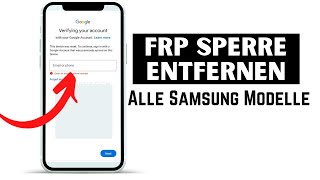 FRP Sperre Entfernen✅Google Konto Umgehen✅Alle Samsung Modelle [upl. by Sill]