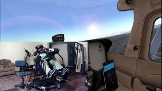 XPlane 11 VR  DOF Reality H6 full motion chair  PilotEdge IFR flight [upl. by Nanji340]